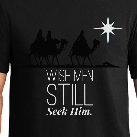 Wise Still Seek Him Christian Christmas Jesus Design Pajama Set