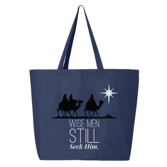 Wise Still Seek Him Christian Christmas Jesus Design 25L Jumbo Tote