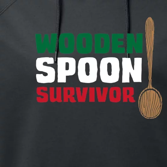 Wooden Spoon Survivor Italian Flag Performance Fleece Hoodie