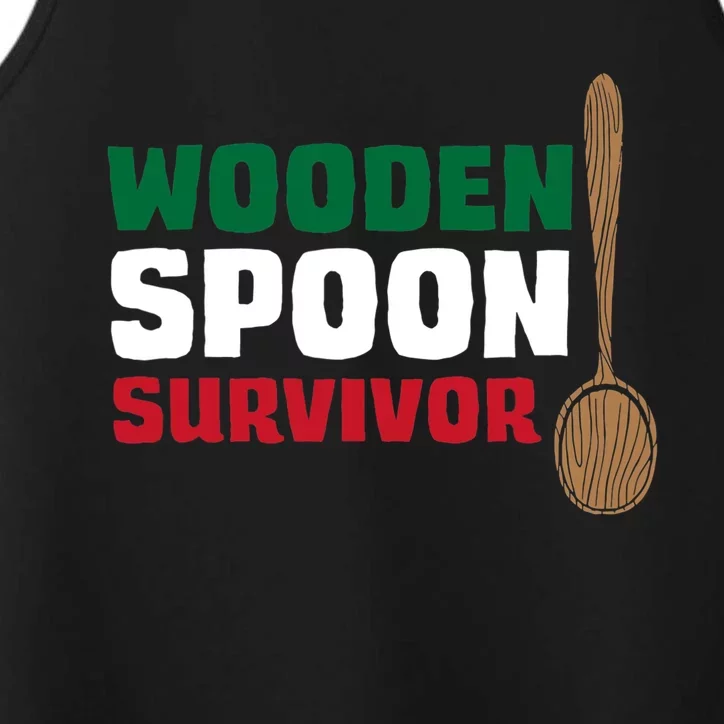 Wooden Spoon Survivor Italian Flag Performance Tank