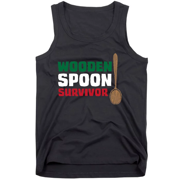 Wooden Spoon Survivor Italian Flag Tank Top