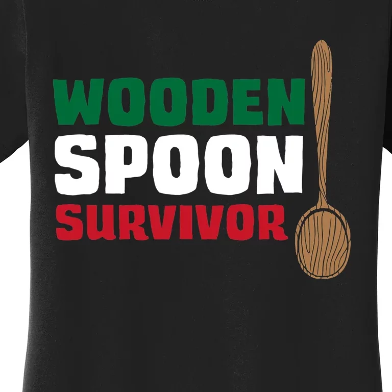 Wooden Spoon Survivor Italian Flag Women's T-Shirt