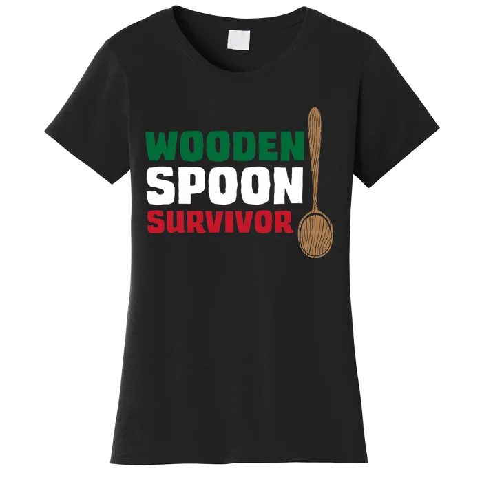 Wooden Spoon Survivor Italian Flag Women's T-Shirt