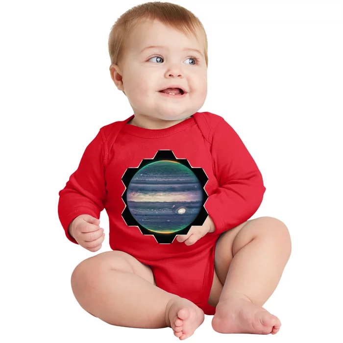 Webb Space Telescope New Image Jupiter Jwst Baby Long Sleeve Bodysuit