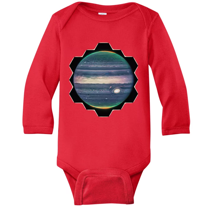 Webb Space Telescope New Image Jupiter Jwst Baby Long Sleeve Bodysuit