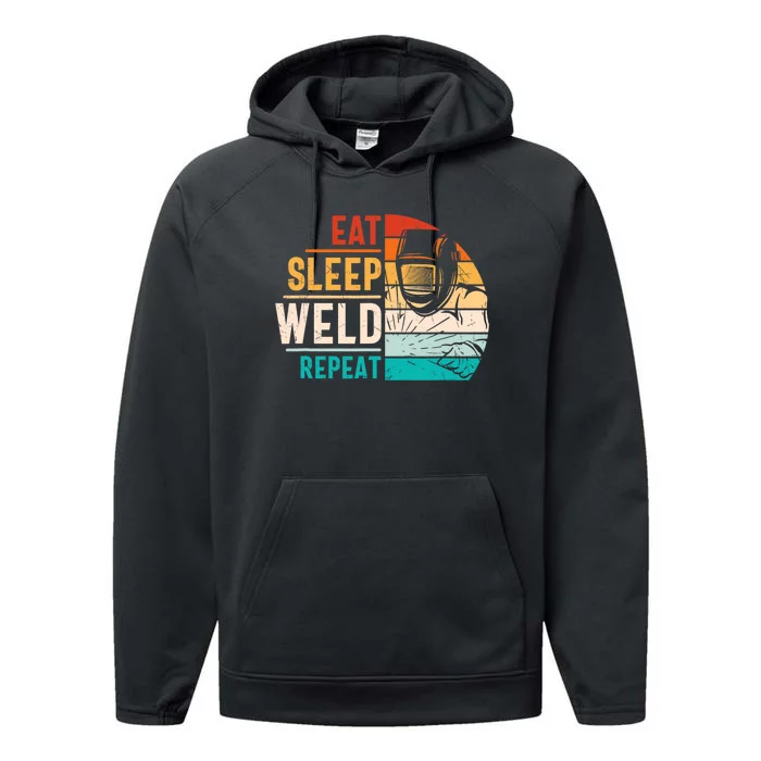 Welding Specialist TIG MAG Welder Definition Performance Fleece Hoodie