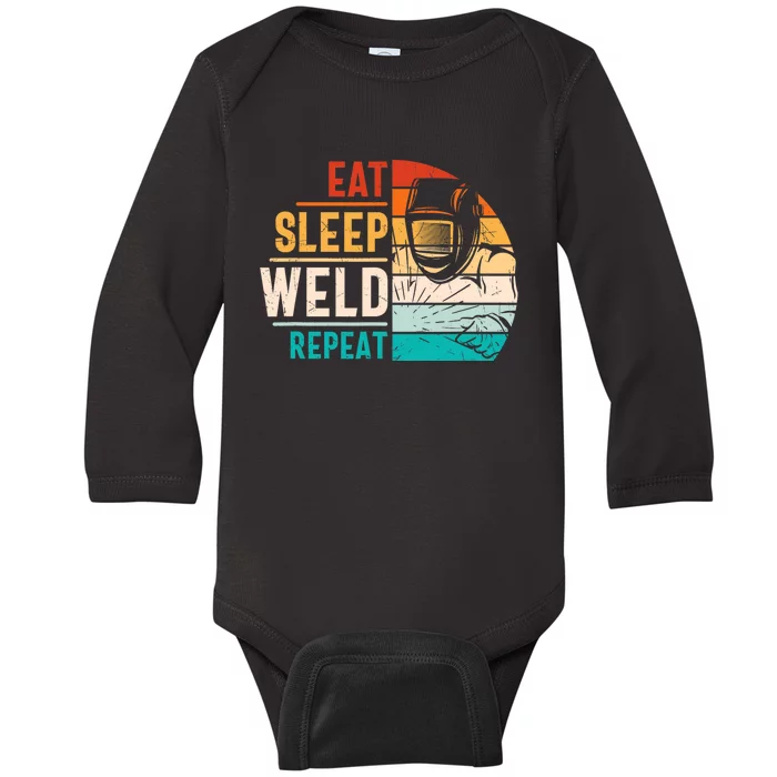 Welding Specialist TIG MAG Welder Definition Baby Long Sleeve Bodysuit