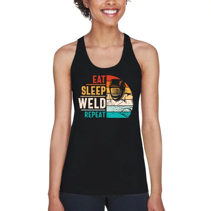 Welding Specialist TIG MAG Welder Definition Women's Racerback Tank