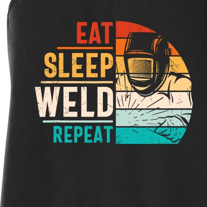 Welding Specialist TIG MAG Welder Definition Women's Racerback Tank