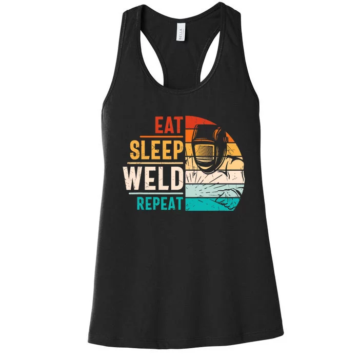 Welding Specialist TIG MAG Welder Definition Women's Racerback Tank