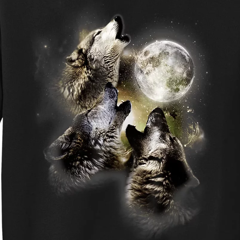 Wolf Shirt Three Wolves Moon Wolf Moon Sweatshirt