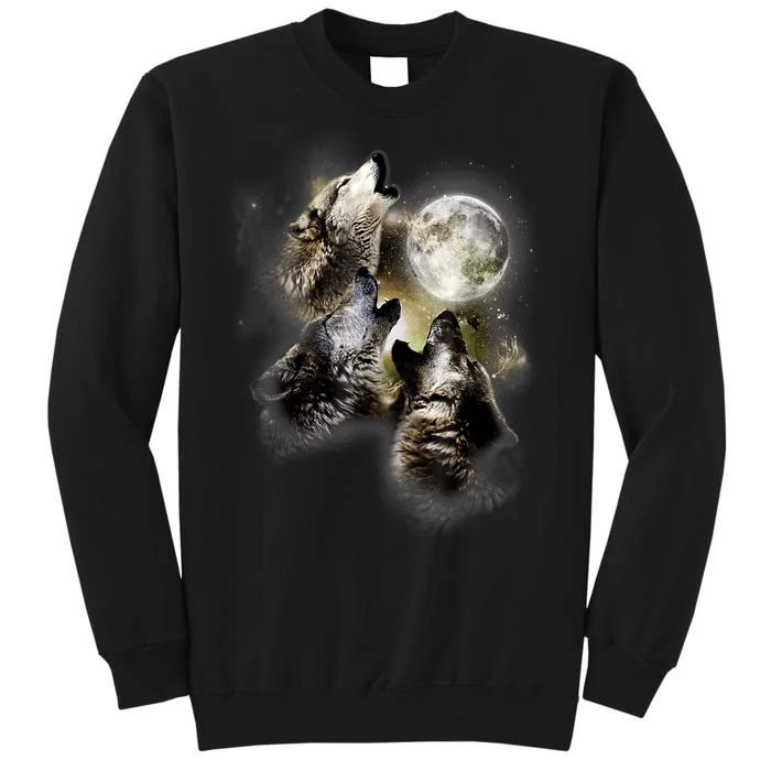 Wolf Shirt Three Wolves Moon Wolf Moon Sweatshirt