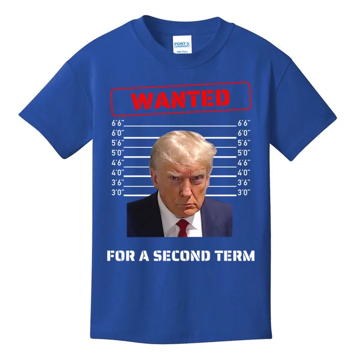 Wanted Second Term Pro Trump 2024 Gift Kids T-Shirt