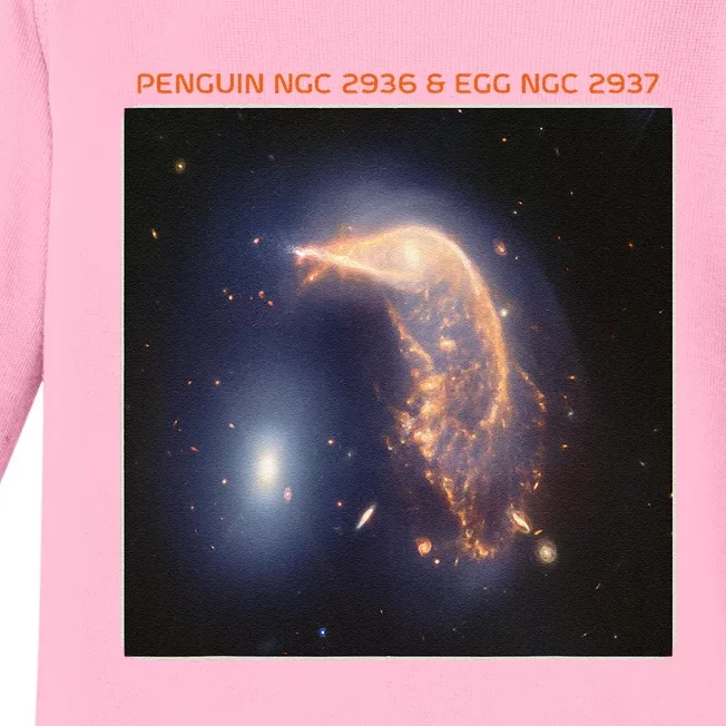 Webb Space Telescope The Penguin And Egg Ngc 2936 2937 Jwst Baby Long Sleeve Bodysuit