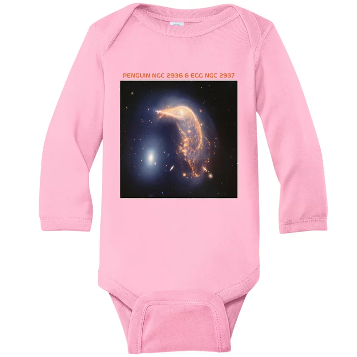 Webb Space Telescope The Penguin And Egg Ngc 2936 2937 Jwst Baby Long Sleeve Bodysuit