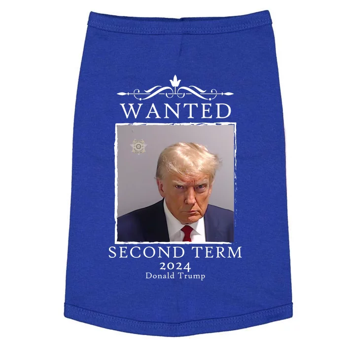 Wanted Second Term 2024 Trump Donald Mugshot Doggie Tank