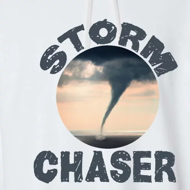 Weather Storm Tornado Hurricane Chaser Garment-Dyed Fleece Hoodie