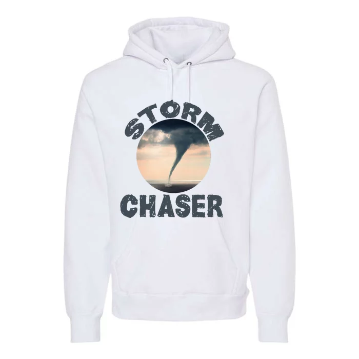 Weather Storm Tornado Hurricane Chaser Premium Hoodie