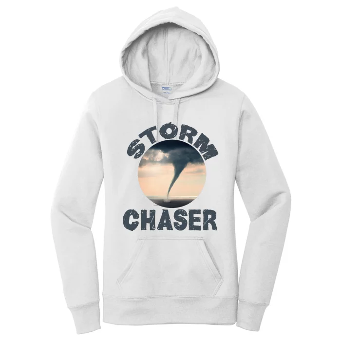 Weather Storm Tornado Hurricane Chaser Women's Pullover Hoodie