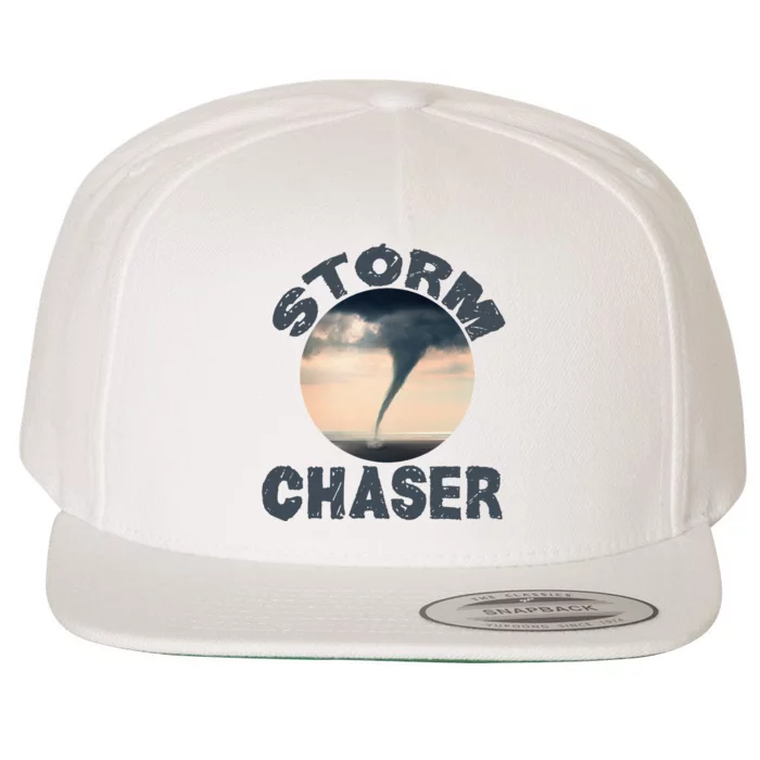 Weather Storm Tornado Hurricane Chaser Wool Snapback Cap