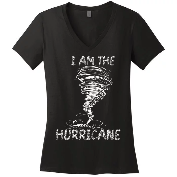 White Storm Twister Hurricane Tornado Weather Scary Costume Women's V-Neck T-Shirt