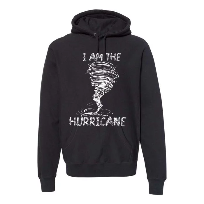 White Storm Twister Hurricane Tornado Weather Scary Costume Premium Hoodie