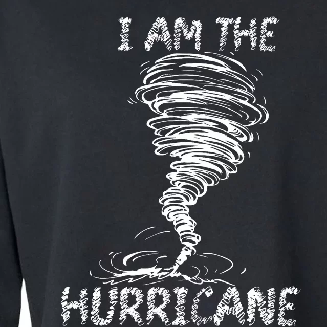 White Storm Twister Hurricane Tornado Weather Scary Costume Cropped Pullover Crew