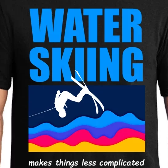 Water Skiing Themed Funny Water Skier Gift Pajama Set