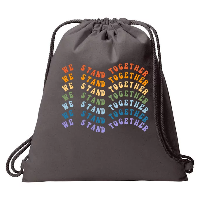 We Stand Together Pride Month Drawstring Bag