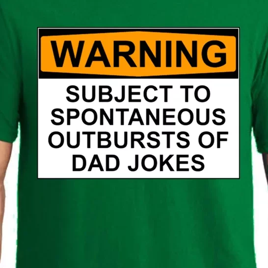 Warning Subject To Spontaneous Outbursts Of Dad Jokes Pajama Set