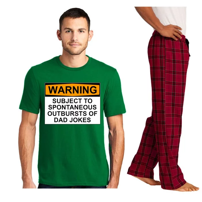 Warning Subject To Spontaneous Outbursts Of Dad Jokes Pajama Set