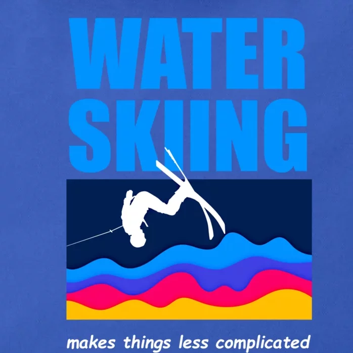 Water Skiing Themed Funny Water Skier Funny Gift Zip Tote Bag