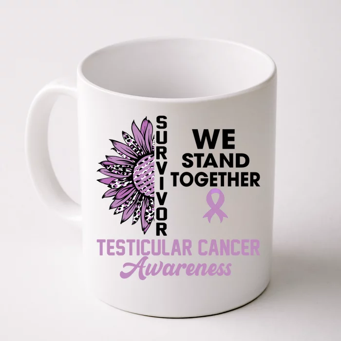 We Stand Together Testicular Cancer Awareness Month Survivor Cool Gift Front & Back Coffee Mug