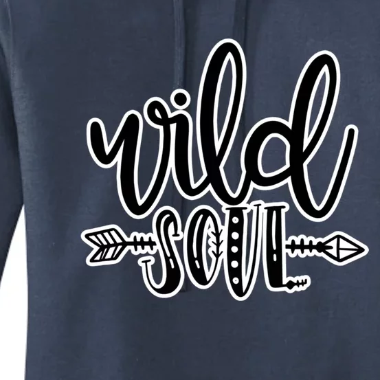 Wild Soul Travel Wonder Camping Lake Dad Mom Funny Sassy Gift Women's Pullover Hoodie