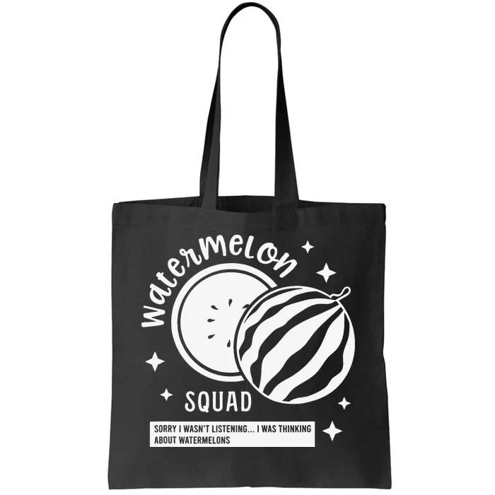 Watermelon Squad Team Tropical Fruits Tote Bag