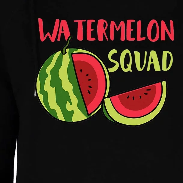 Watermelon Squad Tropical Fruits Womens Funnel Neck Pullover Hood