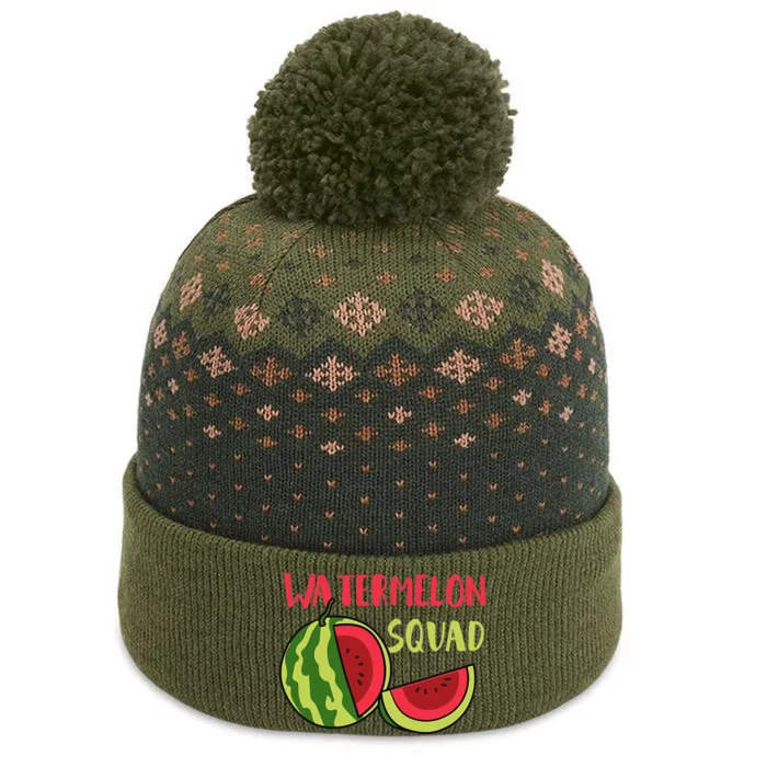 Watermelon Squad Tropical Fruits The Baniff Cuffed Pom Beanie