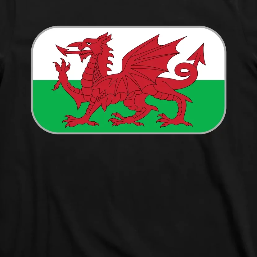 Wales Soccer Team Welsh Flag Y Ddraig Goch T-Shirt