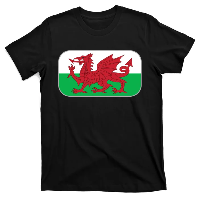 Wales Soccer Team Welsh Flag Y Ddraig Goch T-Shirt