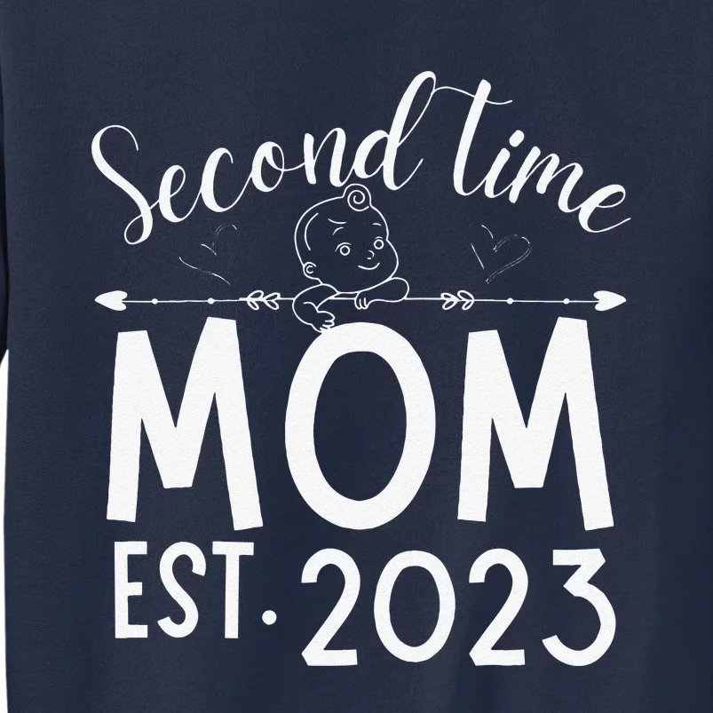 Women Second Time Mom Pregnancy Mother's Day Soon To Be Mom Sweatshirt