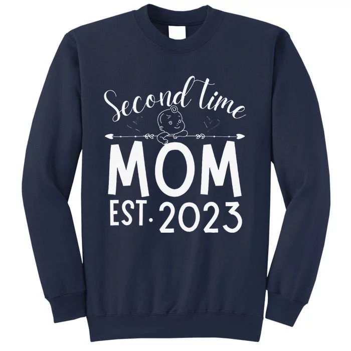 Women Second Time Mom Pregnancy Mother's Day Soon To Be Mom Sweatshirt