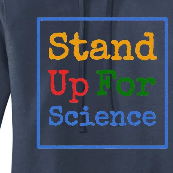 Womens Stand Up For Science Climate Change Earth Day Women's Pullover Hoodie