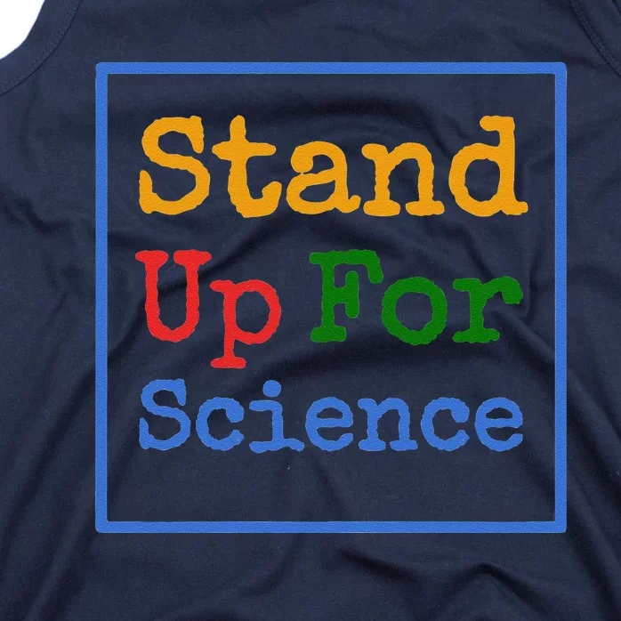 Womens Stand Up For Science Climate Change Earth Day Tank Top