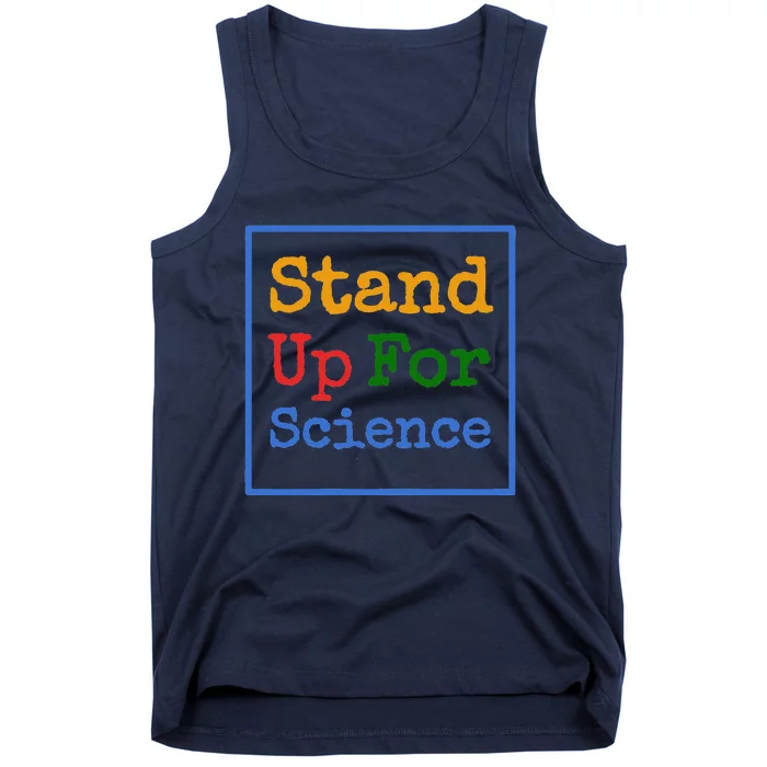 Womens Stand Up For Science Climate Change Earth Day Tank Top