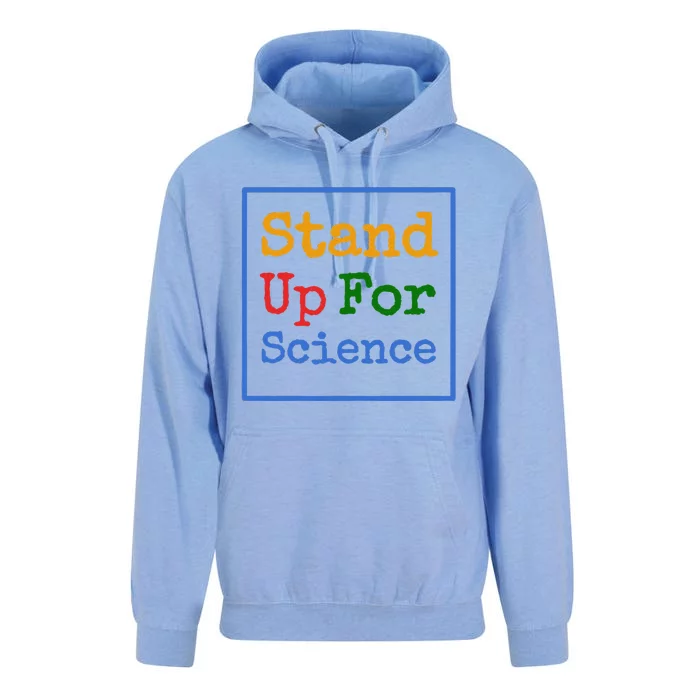 Womens Stand Up For Science Climate Change Earth Day Unisex Surf Hoodie