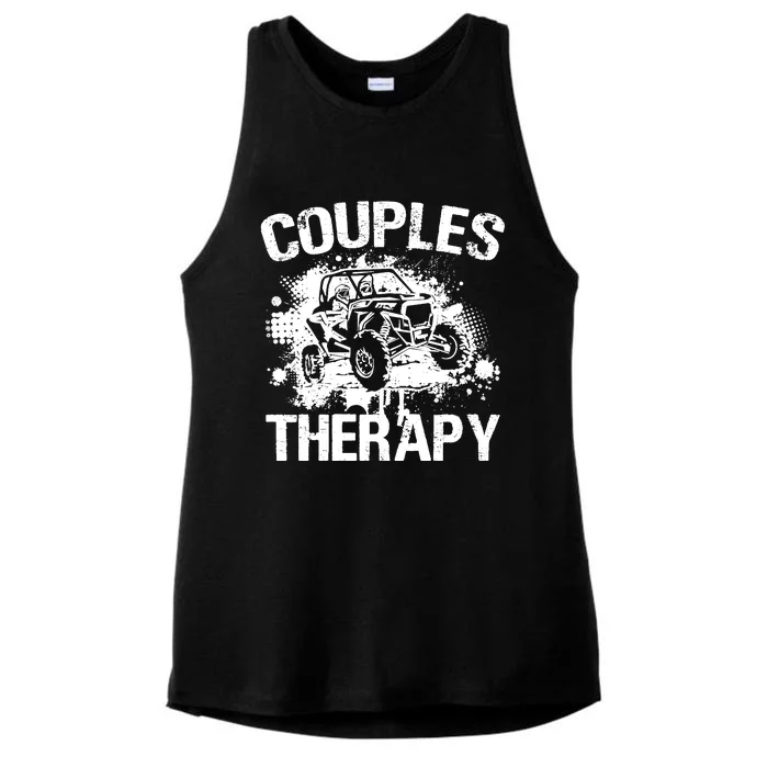 Wo Sxs Utv Couples Therapy Ladies Tri-Blend Wicking Tank