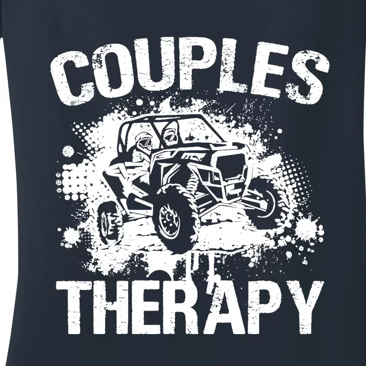 Wo Sxs Utv Couples Therapy Women's V-Neck T-Shirt