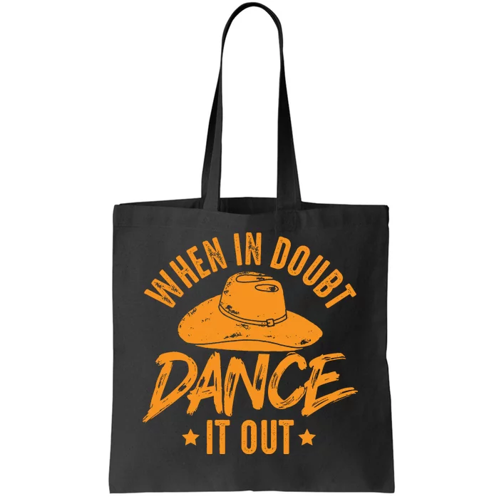 Western Style Vintage Line Dancing Tote Bag