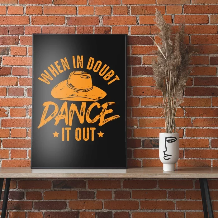 Western Style Vintage Line Dancing Poster