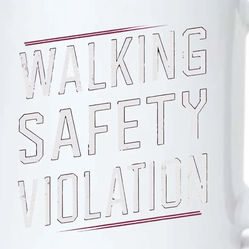 Walking Safety Violation Black Color Changing Mug